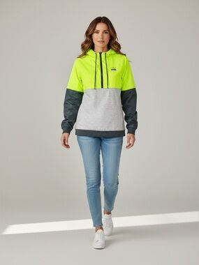 Victoria’s Secret Pink Anorak Windbreaker Neon Green Small